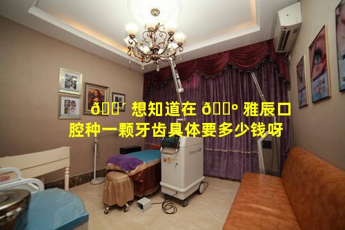 🌴 想知道在 🌺 雅辰口腔种一颗牙齿具体要多少钱呀